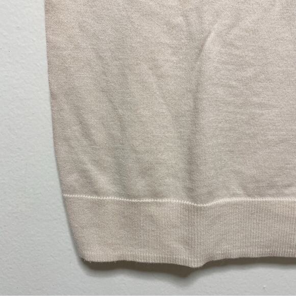 Kate Spade Light Pink Short Sleeved Scallop Detail Sweater - Picture 2 of 7